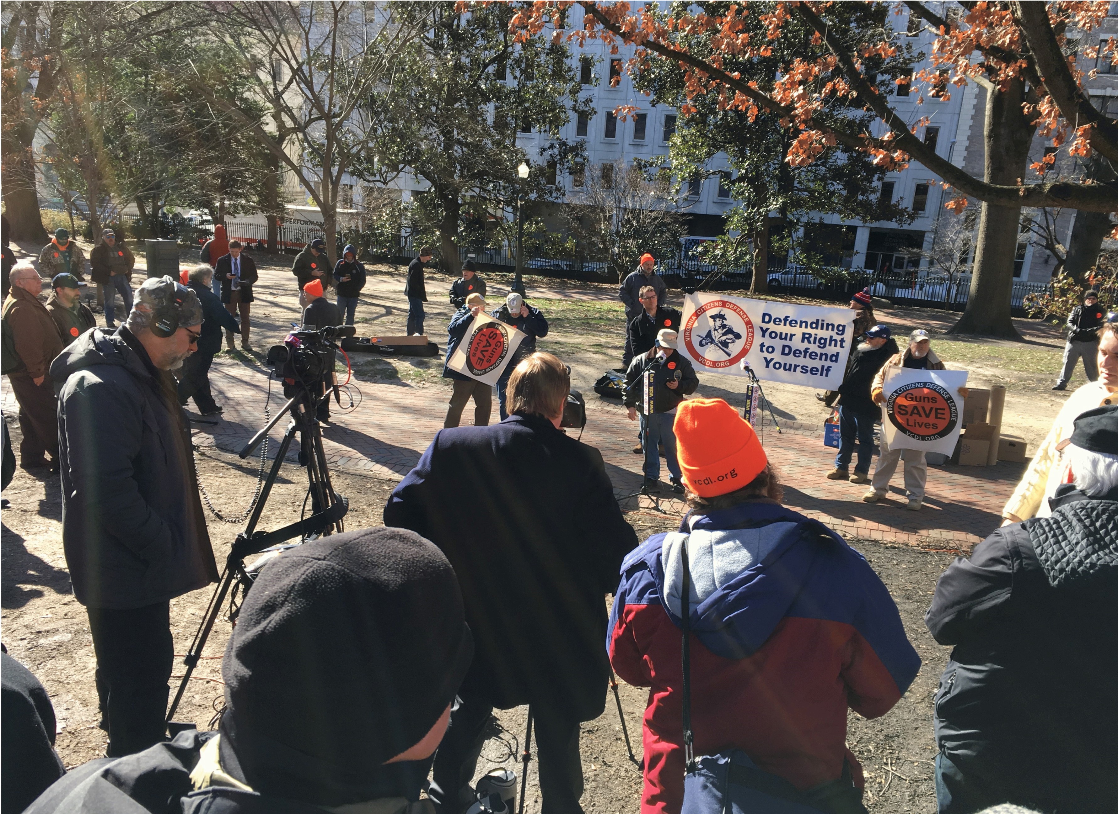 Virginia Citizens Defense League Rally
                        Crowd